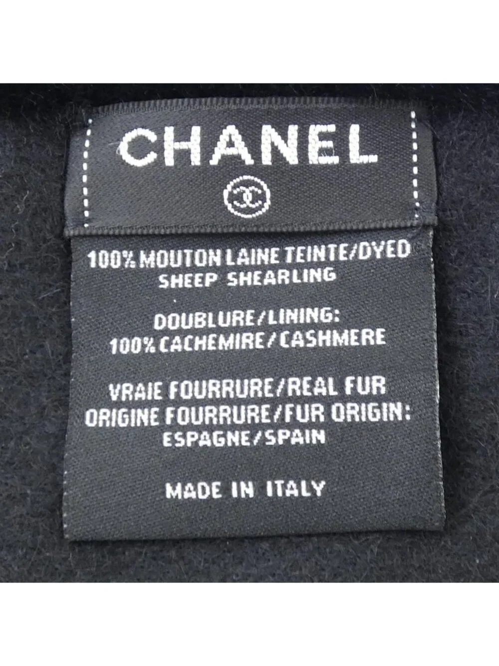 Chanel Scarf Black